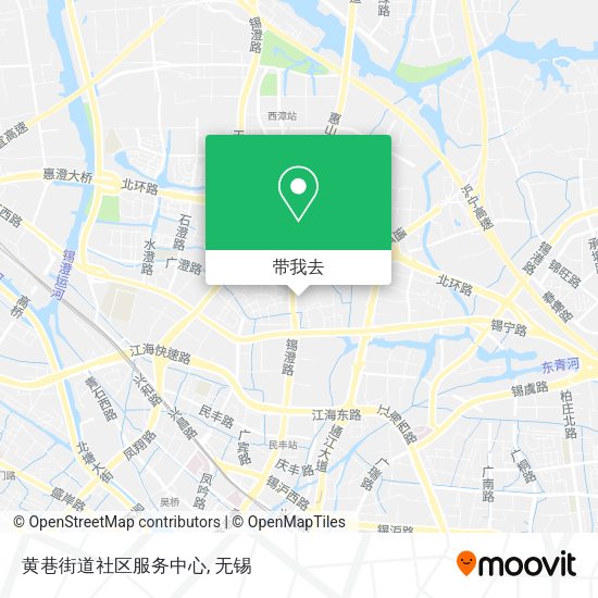 黄巷街道社区服务中心地图