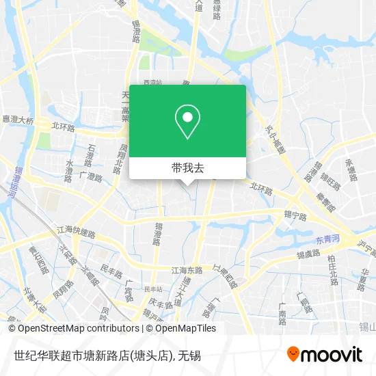 世纪华联超市塘新路店(塘头店)地图