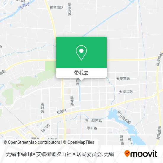 无锡市锡山区安镇街道胶山社区居民委员会地图