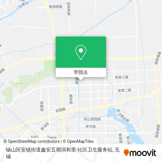 锡山区安镇街道鑫安五期润和里-社区卫生服务站地图