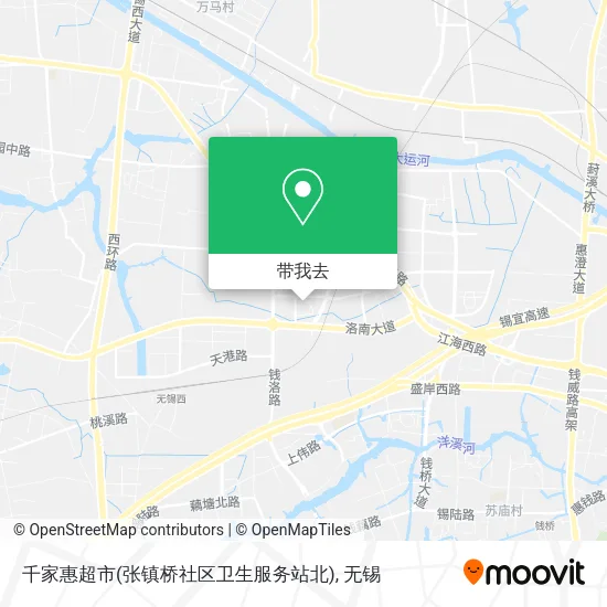 千家惠超市(张镇桥社区卫生服务站北)地图