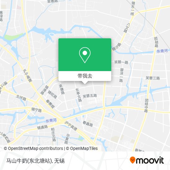 马山牛奶(东北塘站)地图
