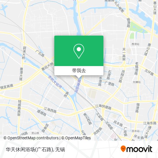 华天休闲浴场(广石路)地图