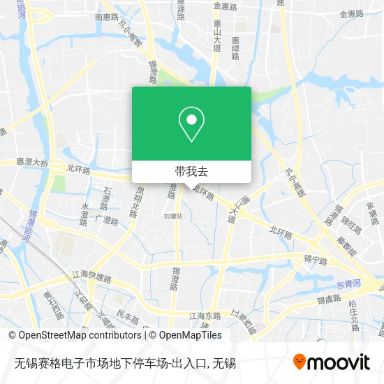 无锡赛格电子市场地下停车场-出入口地图