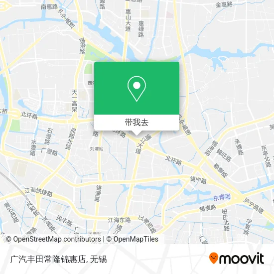 广汽丰田常隆锦惠店地图