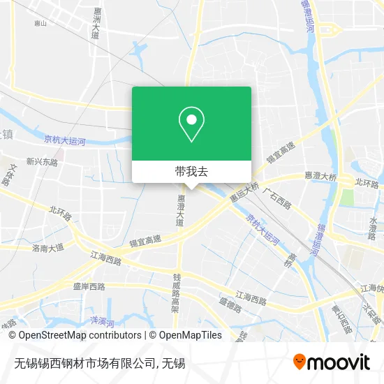 无锡锡西钢材市场有限公司地图