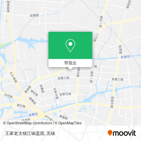 王家老太镇江锅盖面地图