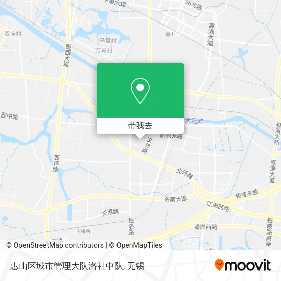 惠山区城市管理大队洛社中队地图