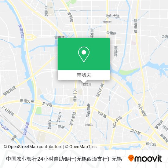 中国农业银行24小时自助银行(无锡西漳支行)地图