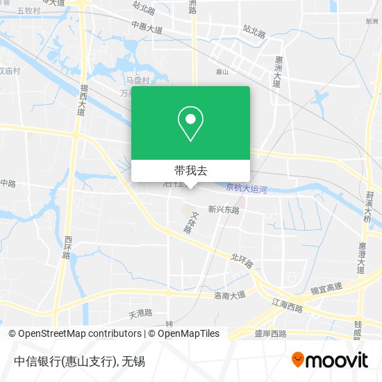 中信银行(惠山支行)地图