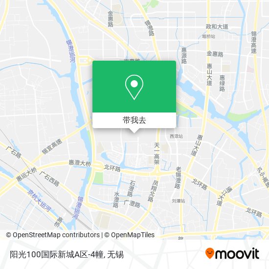 阳光100国际新城A区-4幢地图