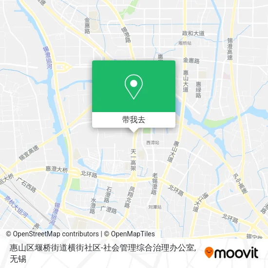 惠山区堰桥街道横街社区-社会管理综合治理办公室地图