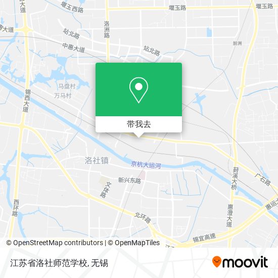 江苏省洛社师范学校地图