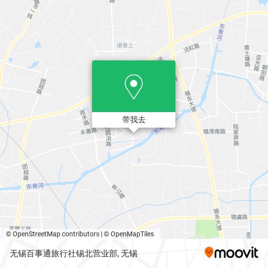 无锡百事通旅行社锡北营业部地图
