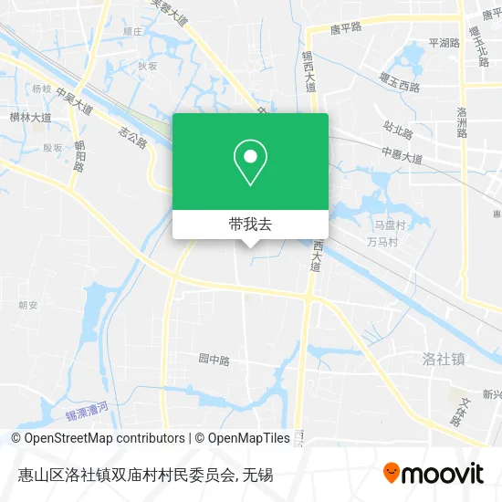 惠山区洛社镇双庙村村民委员会地图