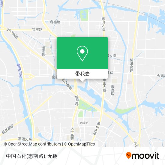 中国石化(惠南路)地图