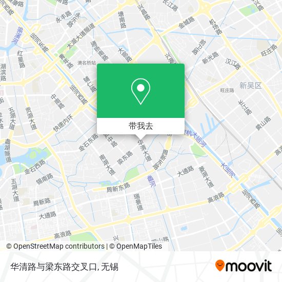 华清路与梁东路交叉口地图