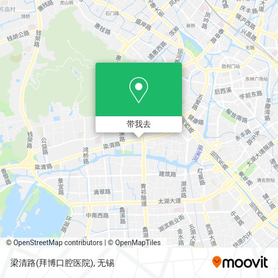 梁清路(拜博口腔医院)地图
