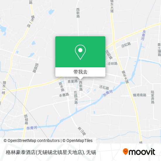 格林豪泰酒店(无锡锡北镇星天地店)地图
