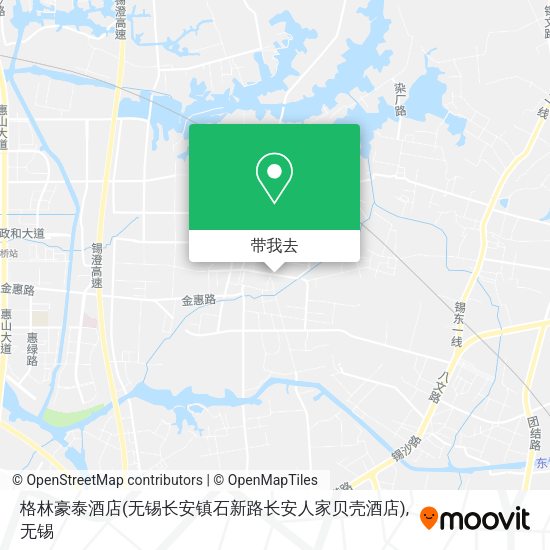 格林豪泰酒店(无锡长安镇石新路长安人家贝壳酒店)地图