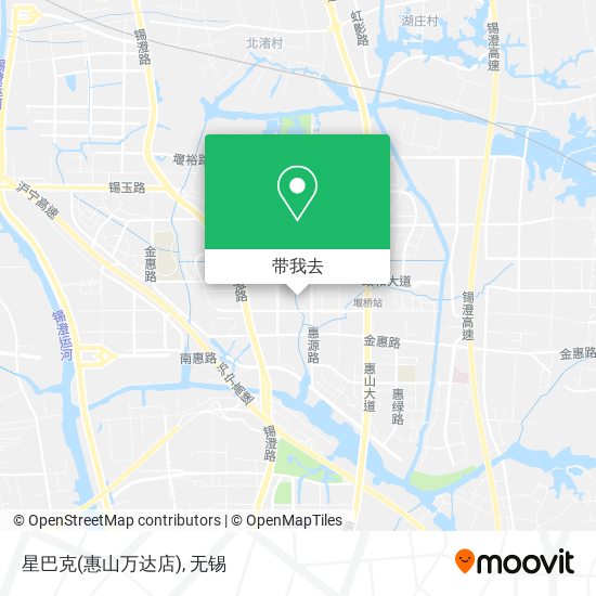 星巴克(惠山万达店)地图