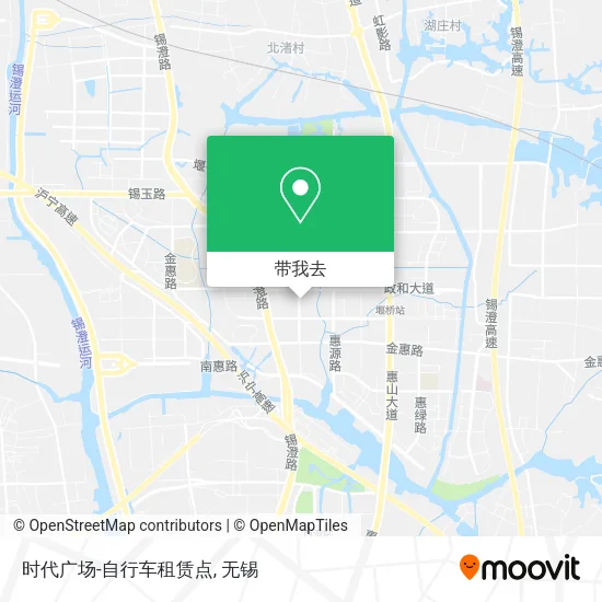 时代广场-自行车租赁点地图