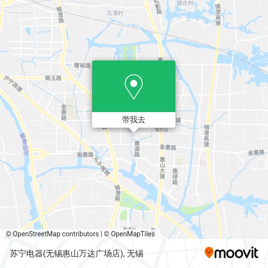 苏宁电器(无锡惠山万达广场店)地图