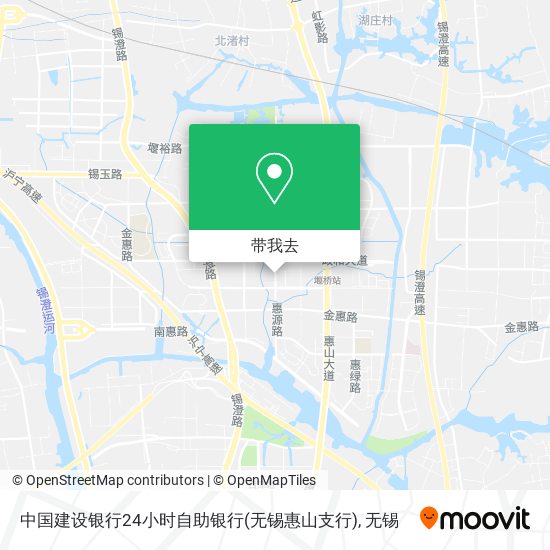中国建设银行24小时自助银行(无锡惠山支行)地图