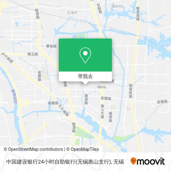 中国建设银行24小时自助银行(无锡惠山支行)地图