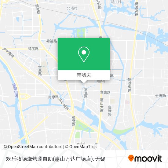 欢乐牧场烧烤涮自助(惠山万达广场店)地图