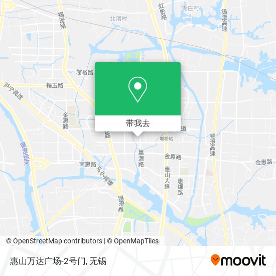 惠山万达广场-2号门地图