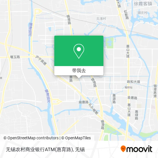 无锡农村商业银行ATM(惠育路)地图