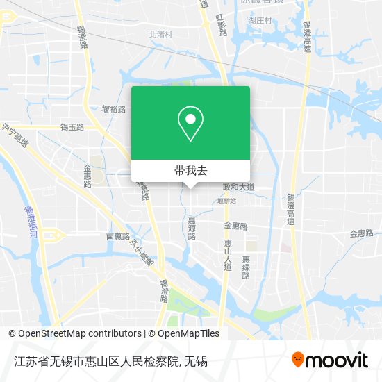 江苏省无锡市惠山区人民检察院地图