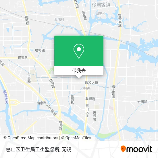 惠山区卫生局卫生监督所地图