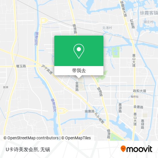 U卡诗美发会所地图