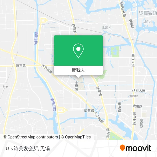 U卡诗美发会所地图