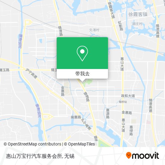 惠山万宝行汽车服务会所地图