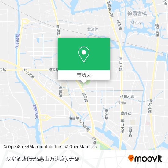 汉庭酒店(无锡惠山万达店)地图