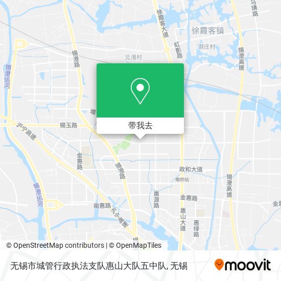 无锡市城管行政执法支队惠山大队五中队地图