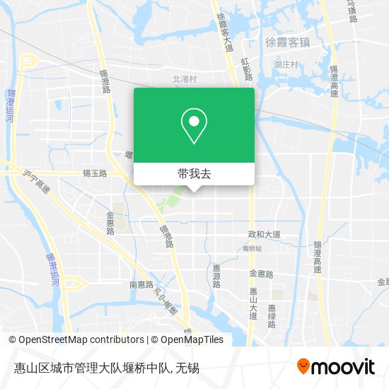 惠山区城市管理大队堰桥中队地图