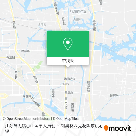 江苏省无锡惠山留学人员创业园(奥林匹克花园东)地图