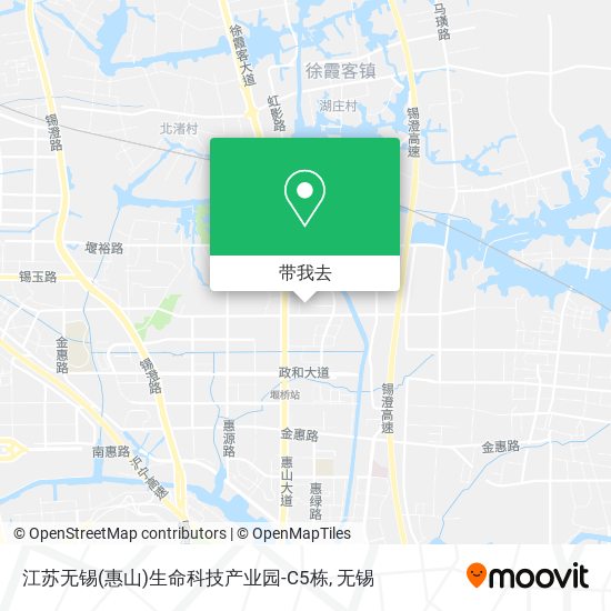 江苏无锡(惠山)生命科技产业园-C5栋地图
