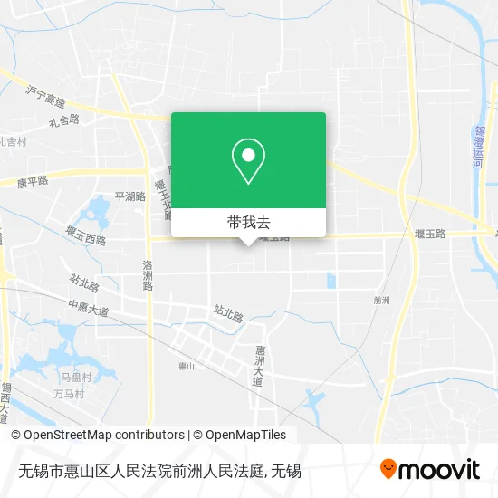 无锡市惠山区人民法院前洲人民法庭地图