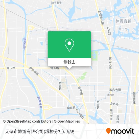 无锡市旅游有限公司(堰桥分社)地图