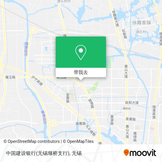 中国建设银行(无锡堰桥支行)地图