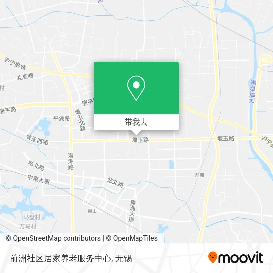 前洲社区居家养老服务中心地图