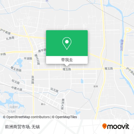 前洲商贸市场地图