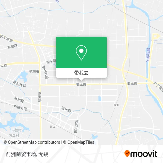 前洲商贸市场地图