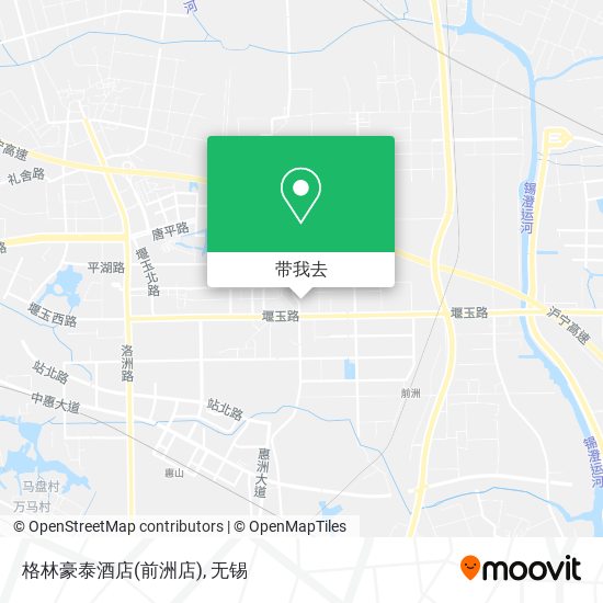 格林豪泰酒店(前洲店)地图