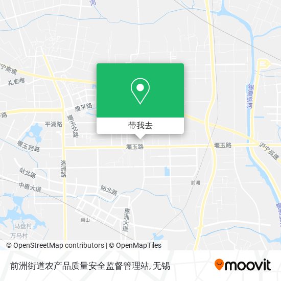 前洲街道农产品质量安全监督管理站地图